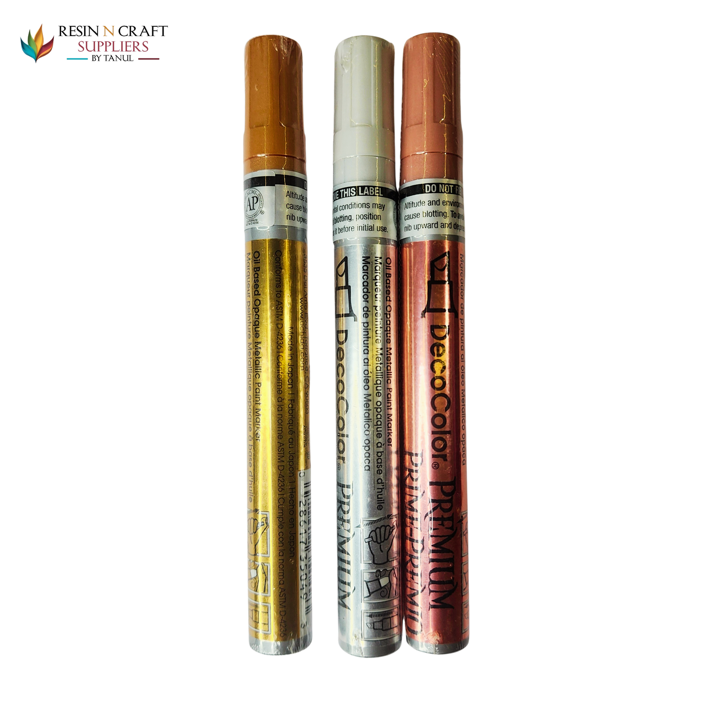 Deco Marker Set Of 3 PCS (SILVER , COPPER , ROSE GOLD)