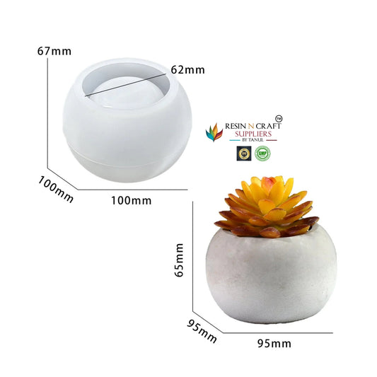 Round Flower Pot & Candle Holder Mould (RSM0916M)