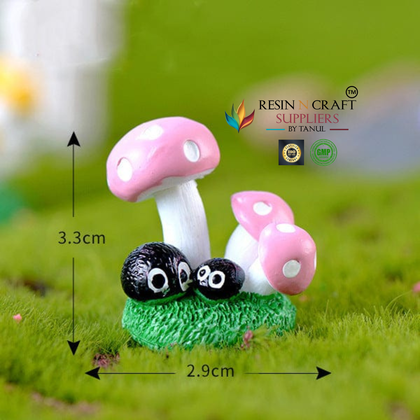 Mini Pink Mushroom Miniature