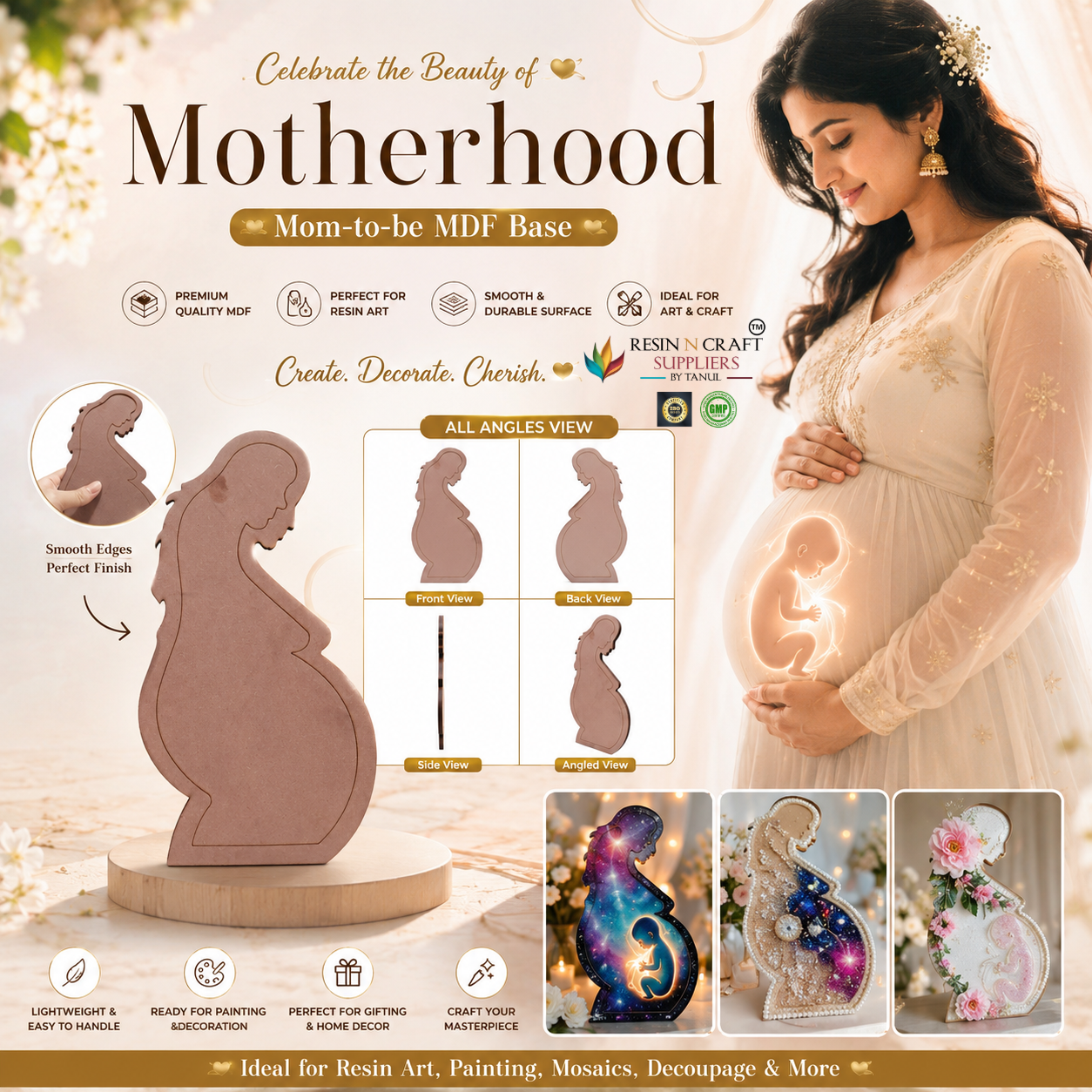 Motherhood MOM -to-be Water Proof MDF base