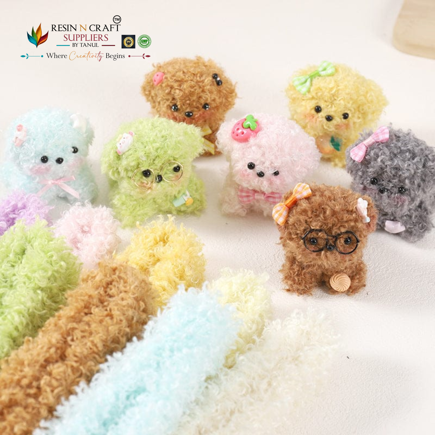 Rabbit Fur Pipe Cleaners 1Mtr Approx. (Different Colors Option)