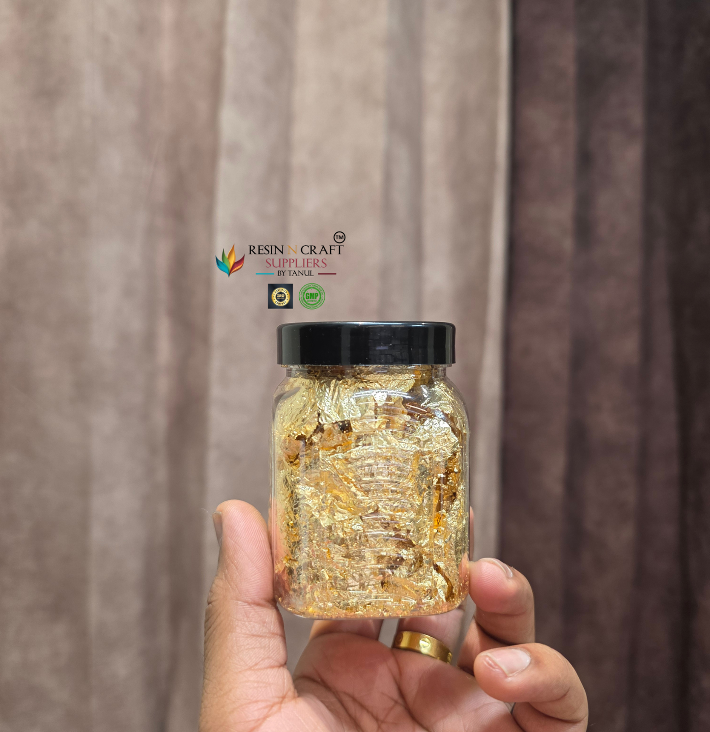 Golden Foil Flakes (Small , Large , Jumbo Jar)