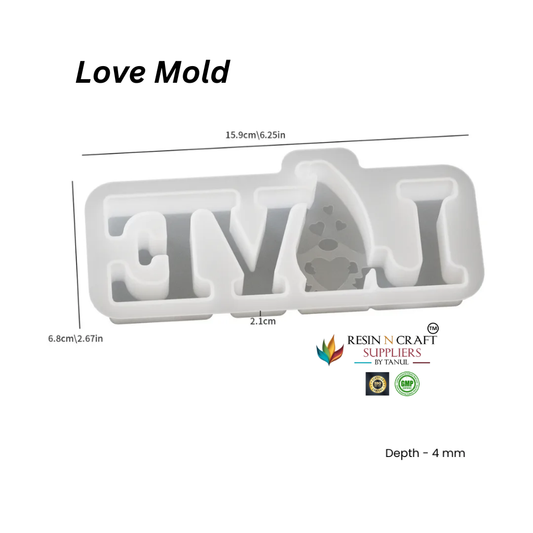 LOVE Letter Candle Mold – Romantic Silicone Mold RDI-RRM-0150M