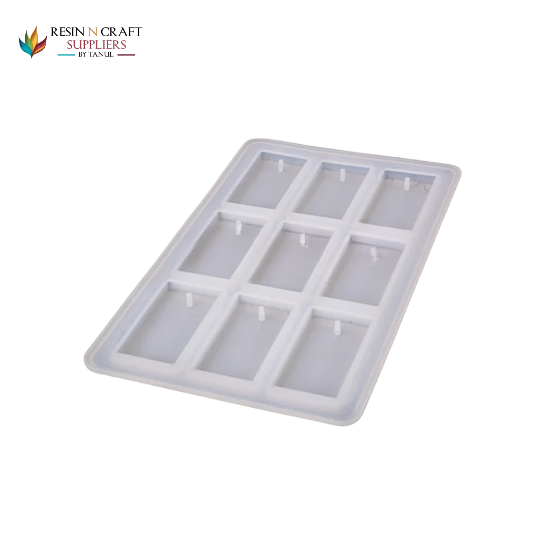 9 Cavity Rectangle Pendant Mould