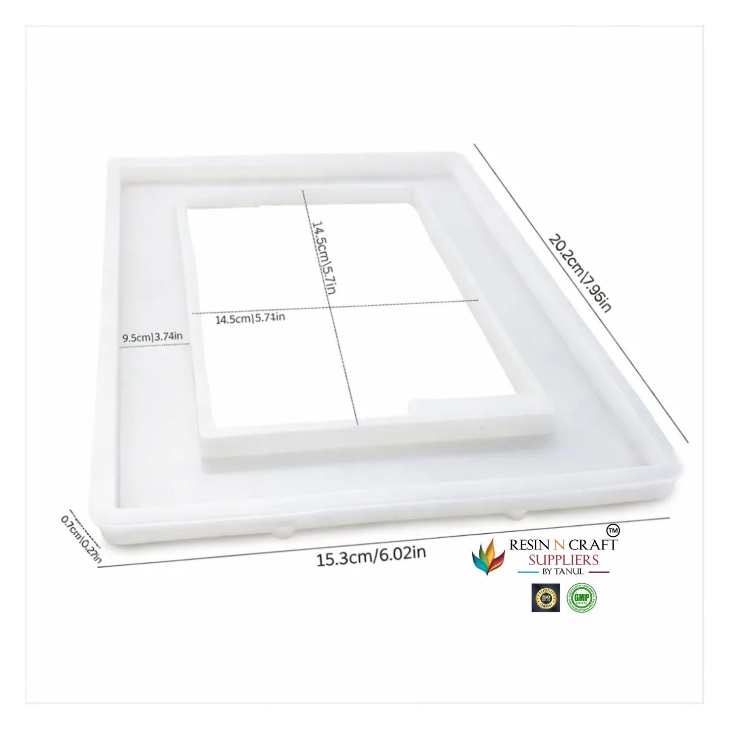 Photo Frame Silicone Mould – 8″ × 6″ (RDI-RSM-021M)