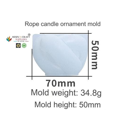 Twisted Rope Candle Ornament Mould (RSM0572M)