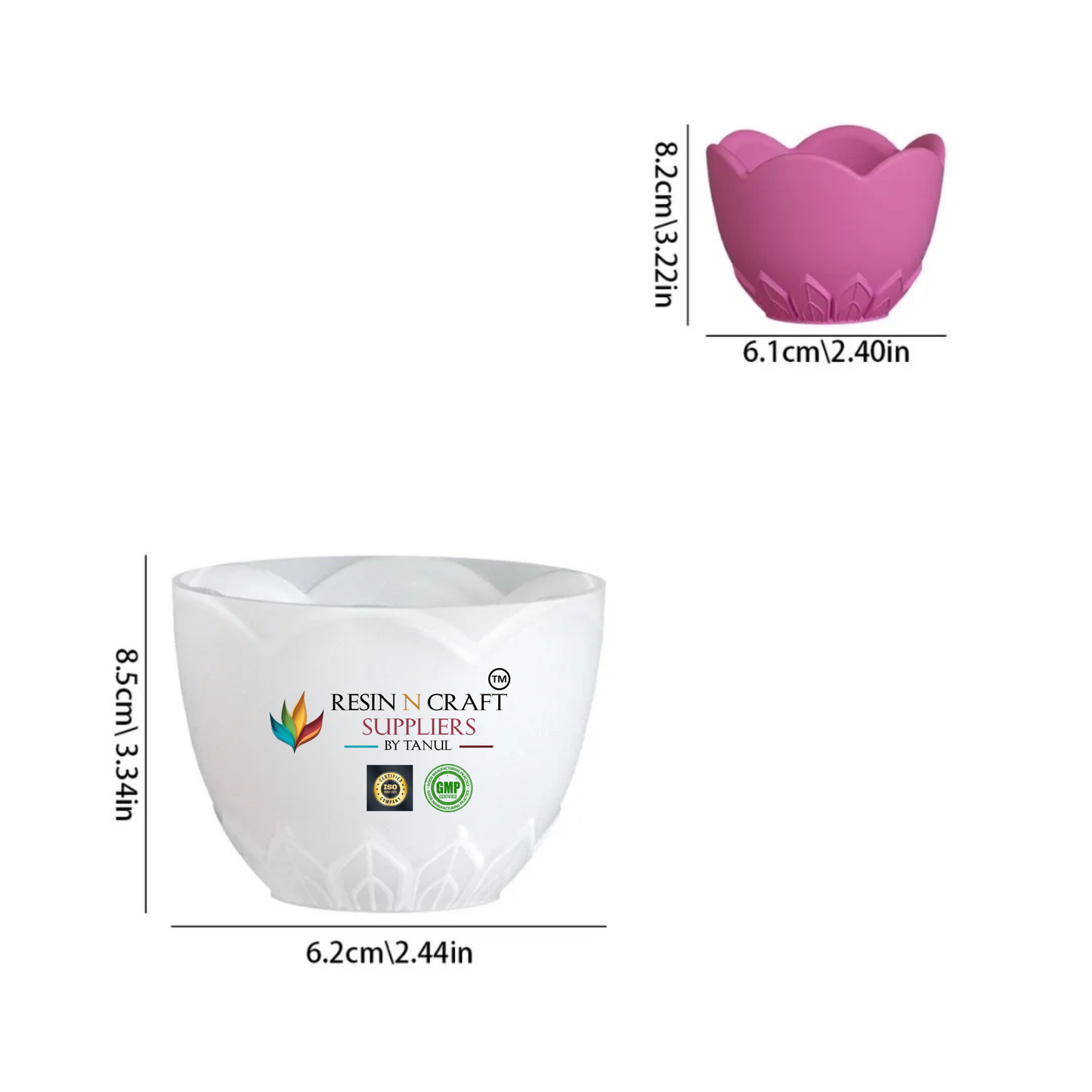 Small Flower Shape Bowl Mould for Resin, Jesmonite, Terra , Concrete , Resin & Candle