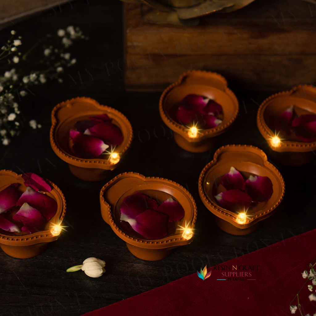 Traditional LED Water Sensor Diya's (6 PC)