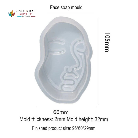 Face Theme Soap & Candle Mould