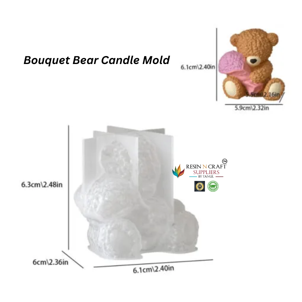 Bouquet Bear Candle Mold RDI-RRM-0444M