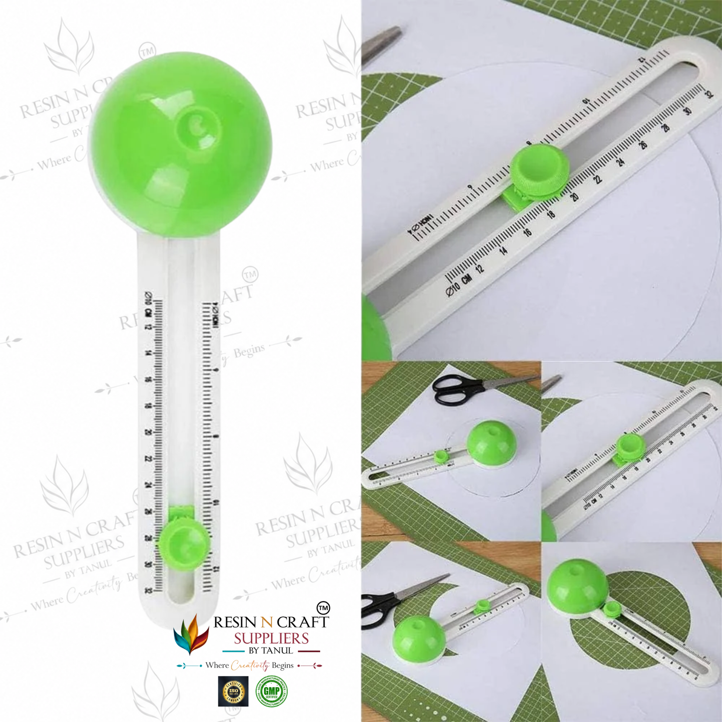 Circular Paper Cutter | Adjustable Circle Cutting Tool for Paper, Cardstock, Vinyl, Foam Sheet & DIY Crafts