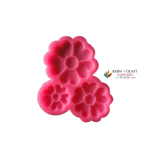 Floral Delight: 3-in-1 Flower Mold for candle and soap mould