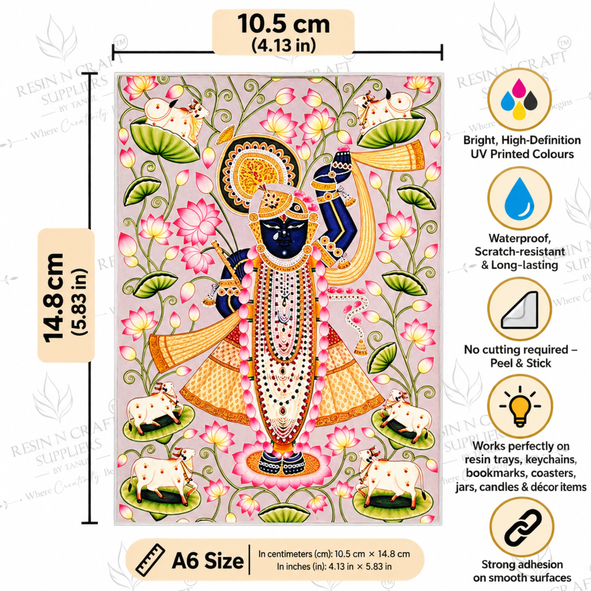 Color Peel & Stick UV DTF Sticker – A6 Size (UVS - 214)