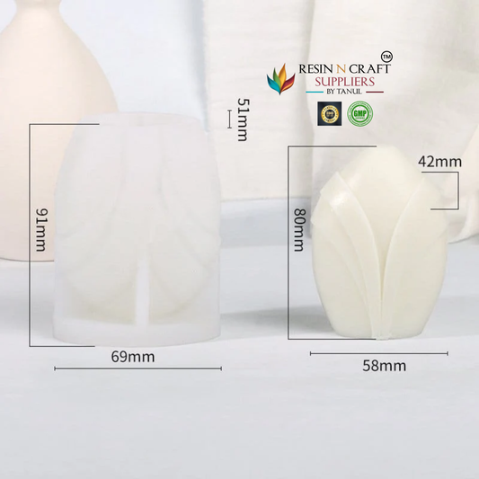 Abstract Dress Candle Handmade Mould (RHM0157)