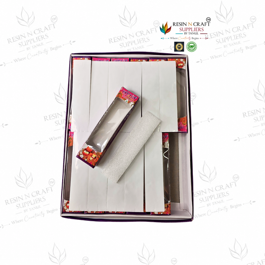 Rakhi / Bracelet Card Box Packing (RKB16) – 12 Box Set for Rakhi Packaging | 4 × 1 Inch Box