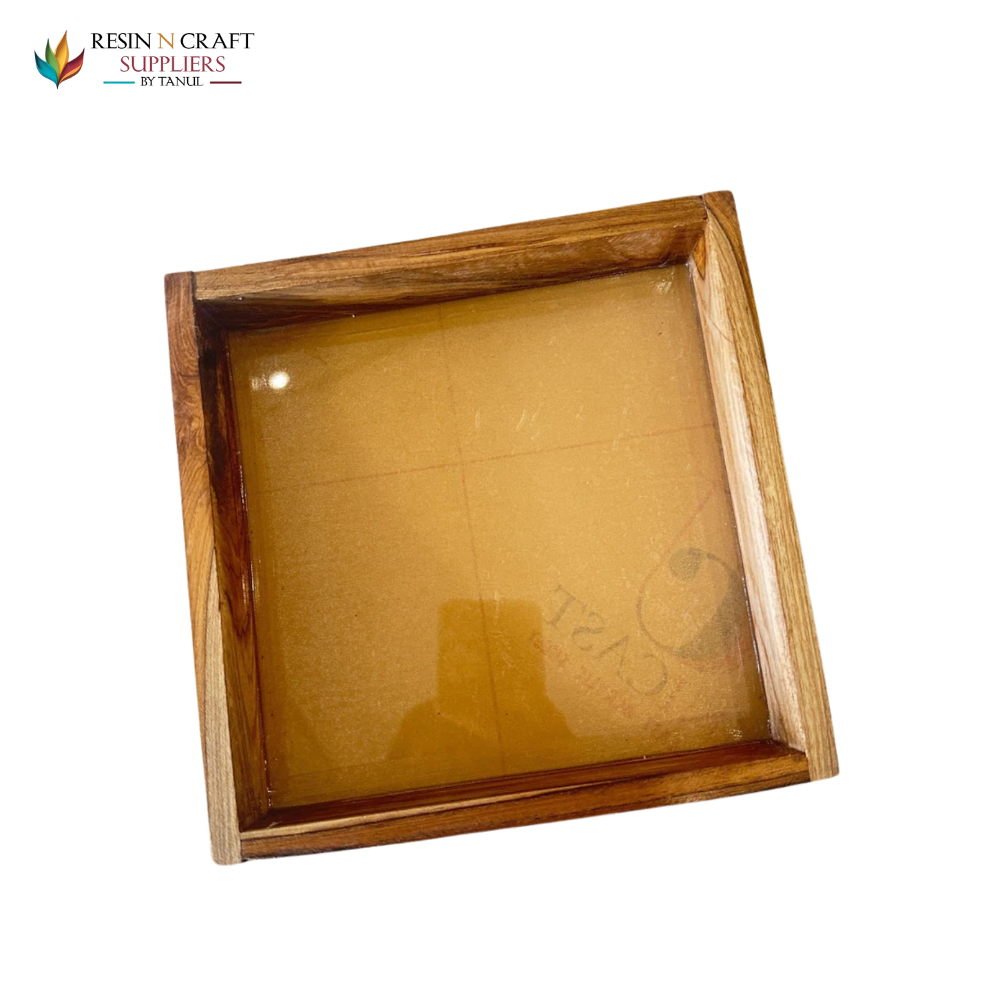 06"X06" Floating Acrylic Frames In Teakwood