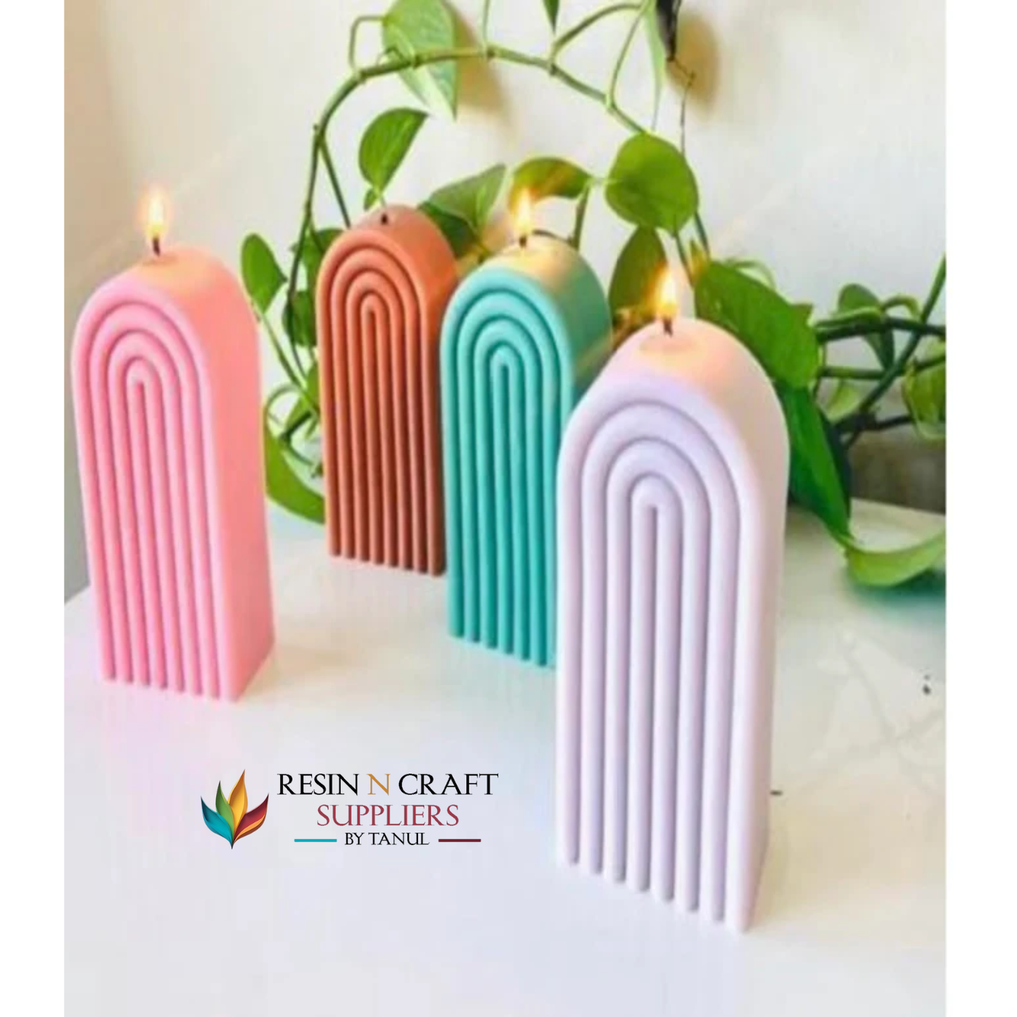 Semi Oval Candle Mould