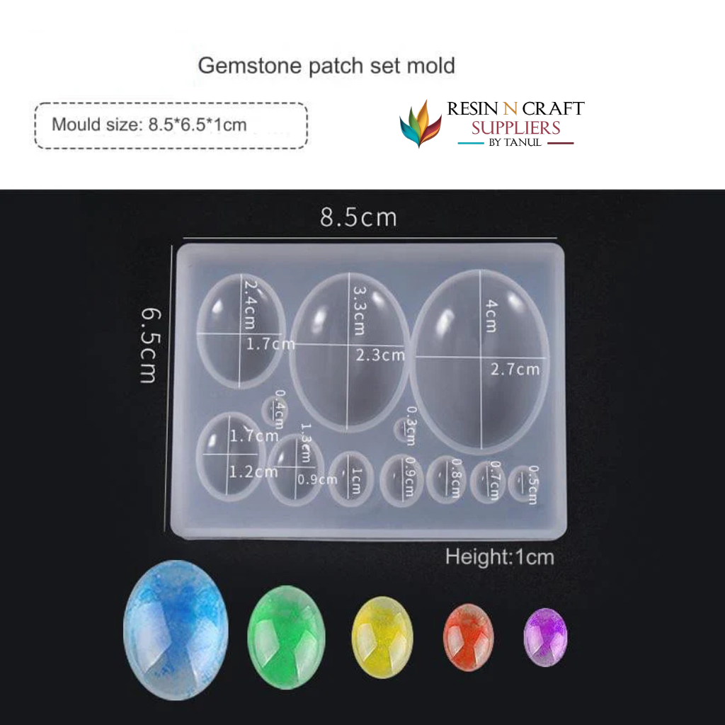 12 Cavity Gemstone Mold Jewellery & Pendant