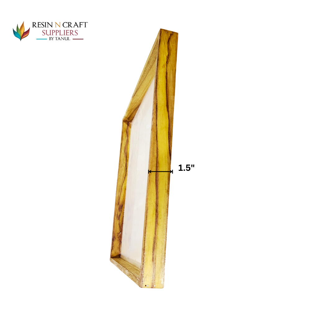 18" x 18" Floating Acrylic Frame in Teakwood