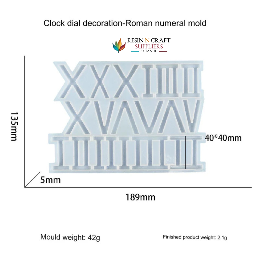 Roman Number For Clock Dial Mould