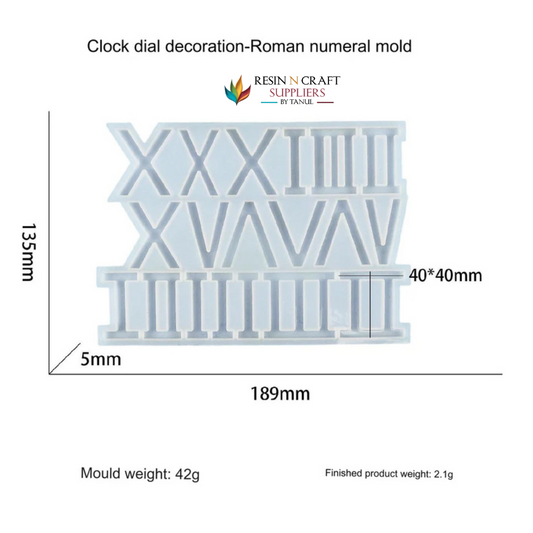 Roman Number For Clock Dial Mould