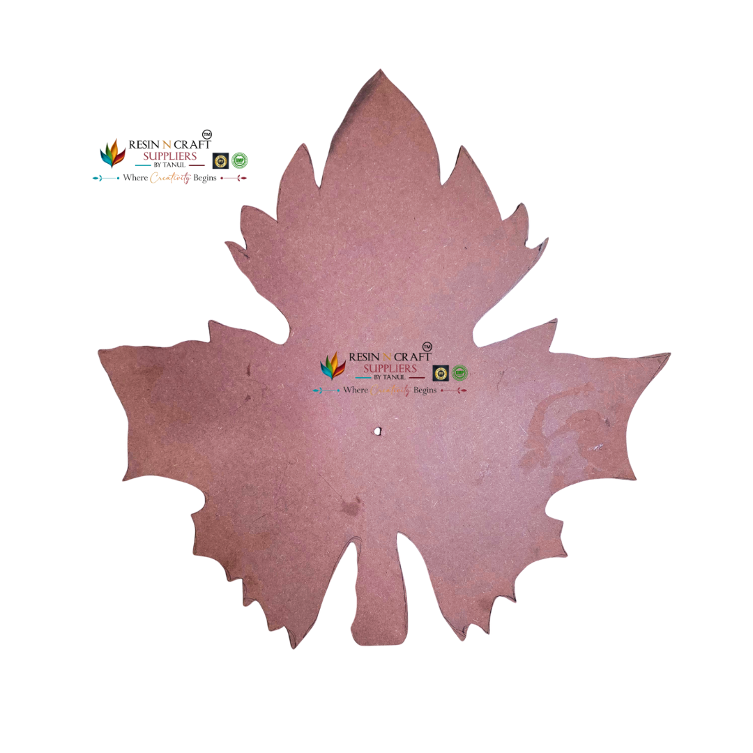 Maple Leaf MDF Clock Base – 18 x 18 Inch (8mm Thick)