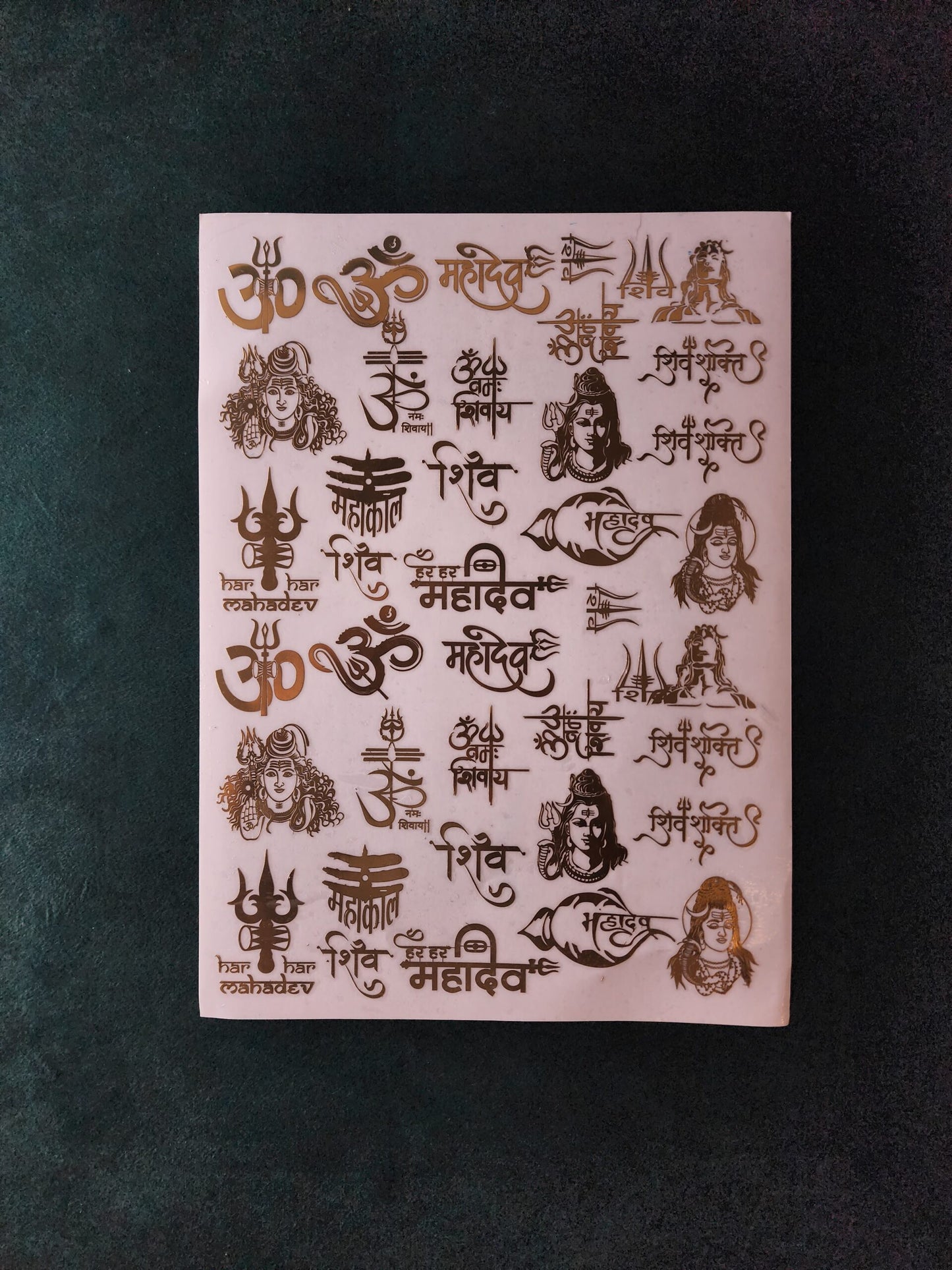 Shiv Metal Sticker Sheet A4