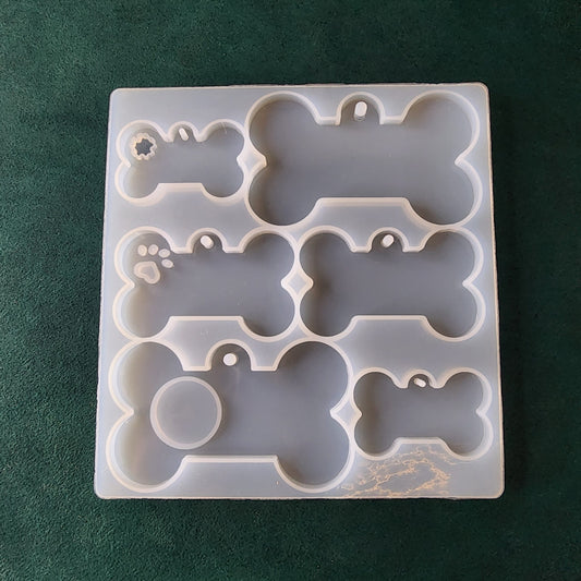 6 in 1 Dog Tag mould