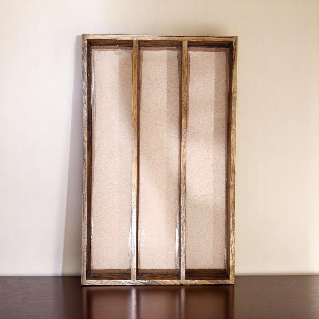 21 X 36 Floating Acrylic Frames In Teakwood