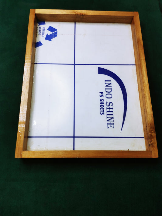 12×16 Floating Acrylic Frames In Teakwood.