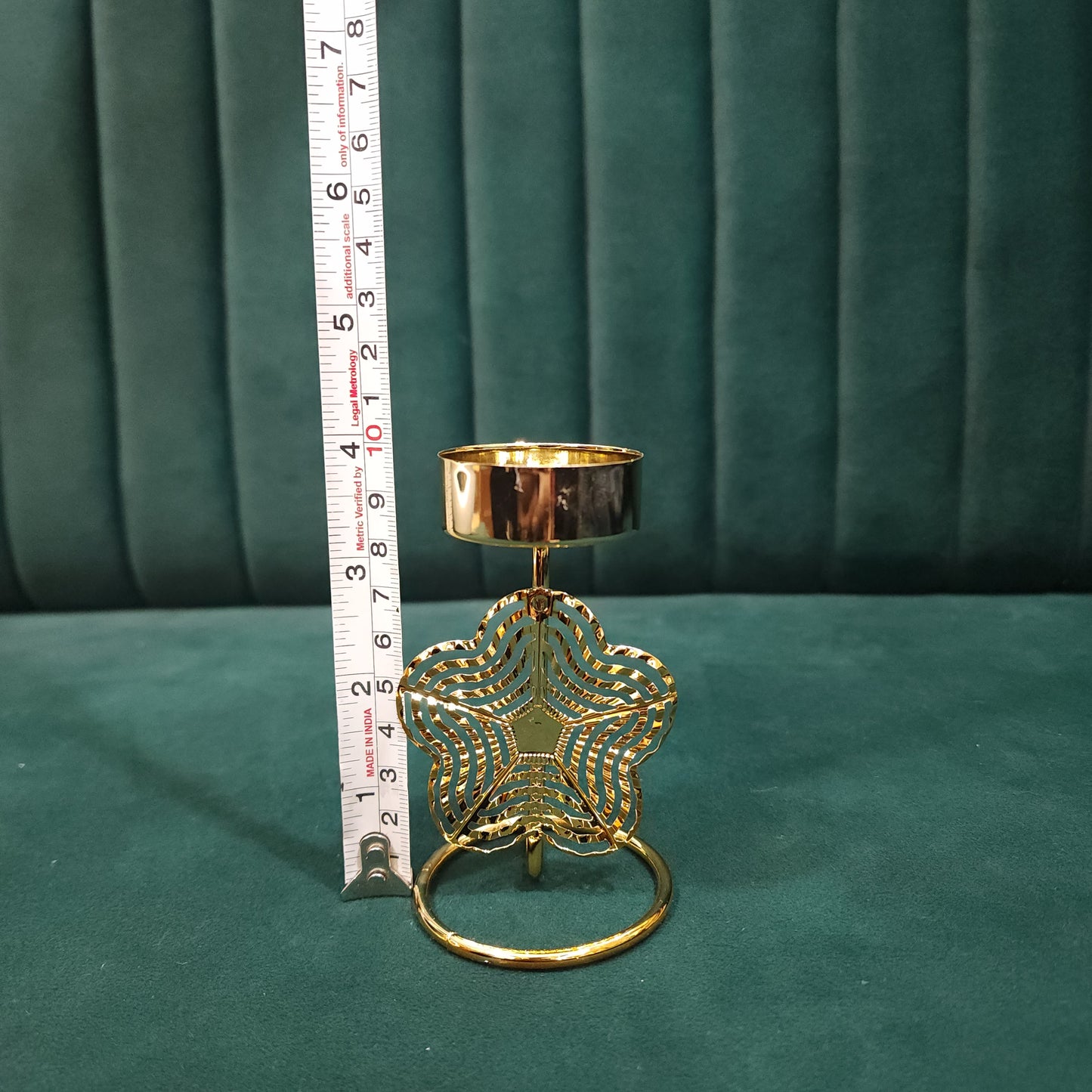 Gilded Starburst T-light Stand (Metal)
