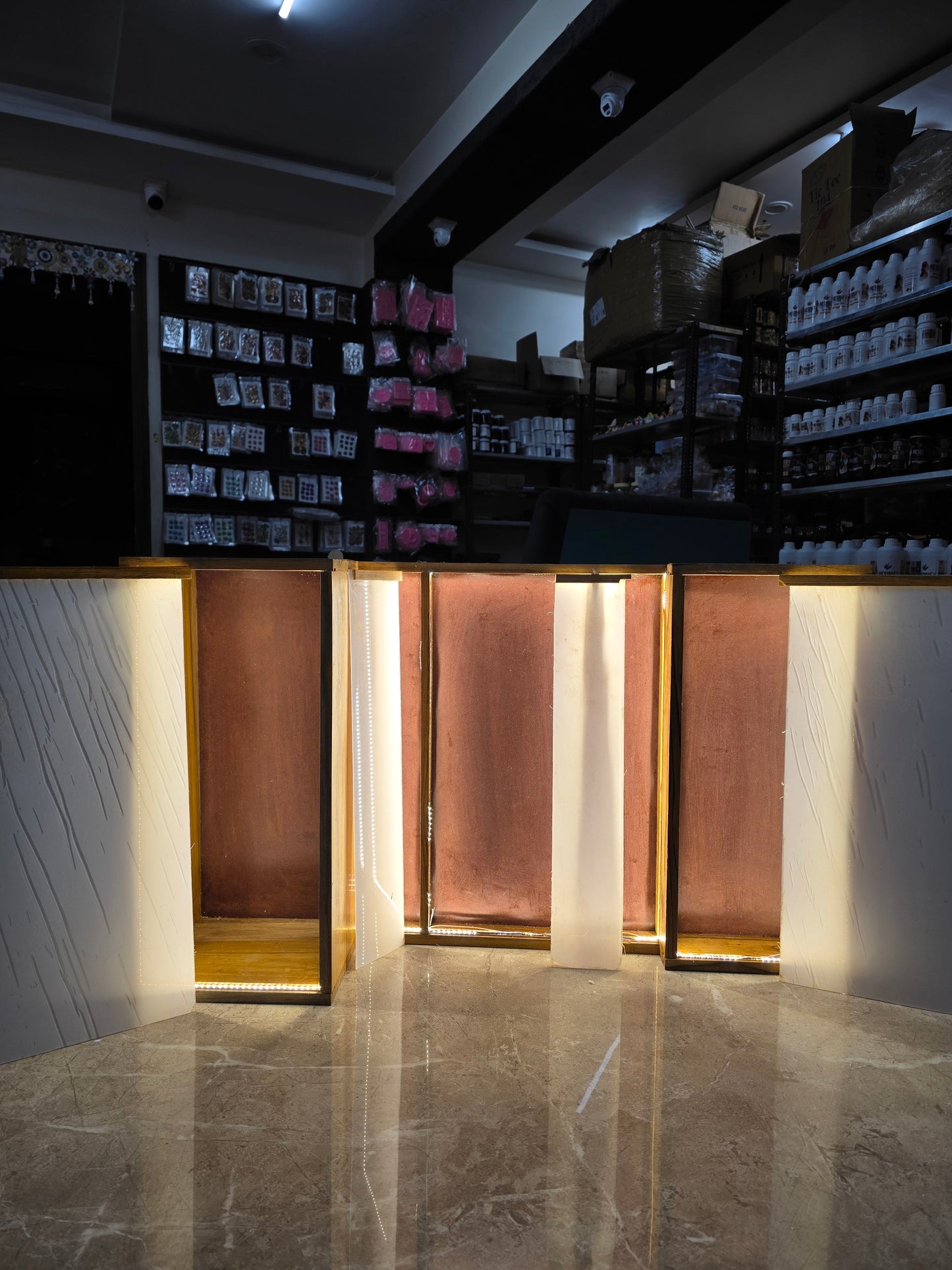 42 x 24  Inch With LED Light MDF BASE , Teakwood & Acrylic Slider