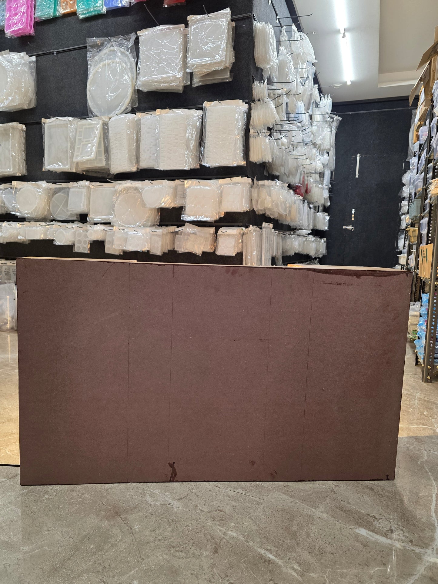 42 x 24  Inch With LED Light MDF BASE , Teakwood & Acrylic Slider
