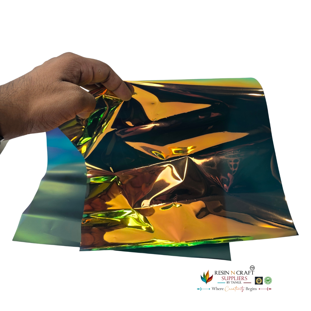Emerald Chrome Opal / Holographic Art Sheet – Emerald Chrome