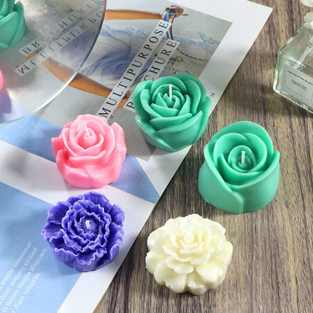 .3D Rose Flower Candle Silicone Mould – 73mm | 122.7g (RHM0024M)