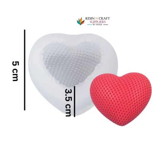Heart Dots Mould For Candle & Soap RSSM163