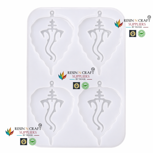 Leaf Ganesha 4 Cavity Mold