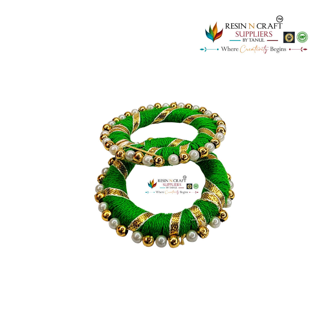 Traditional Pearl Ring (Green) Moti Pearl Ring