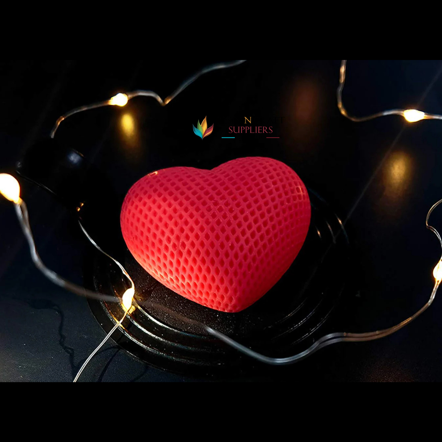 Heart Dots Mould For Candle & Soap RSSM163