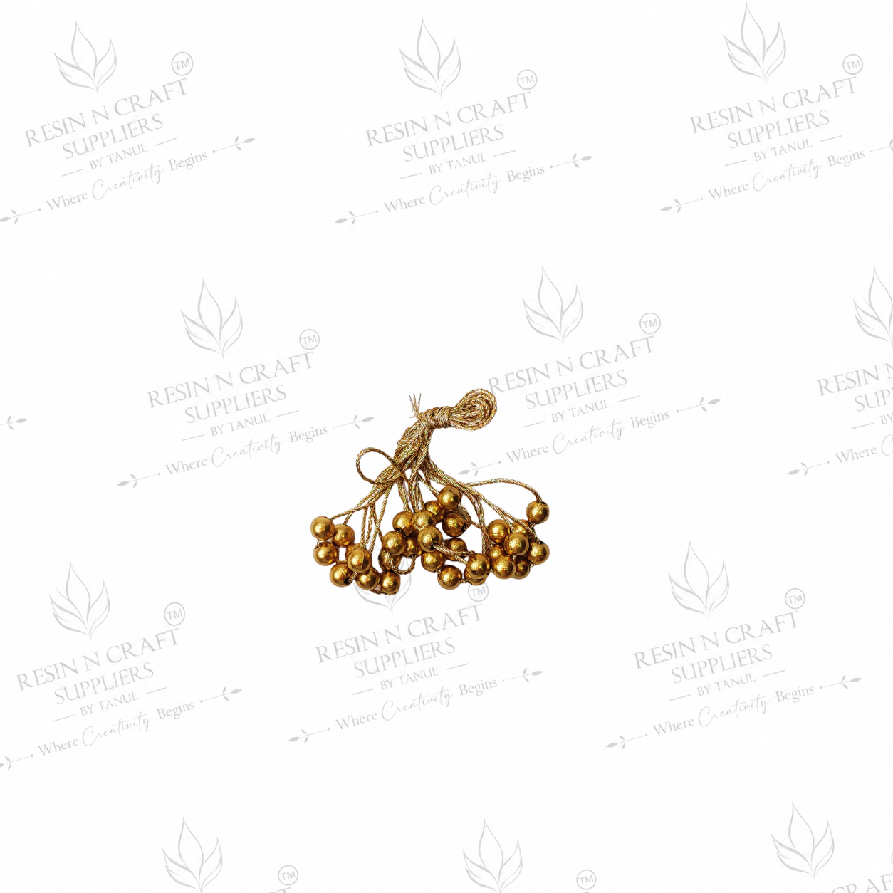 Premium Pearl Bead Golden Latkan – Design 3 (10 Pcs Pack)