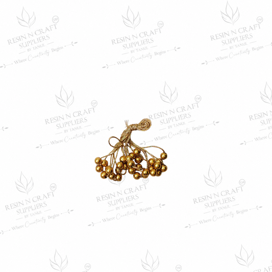 Premium Pearl Bead Golden Latkan – Design 3 (10 Pcs Pack)