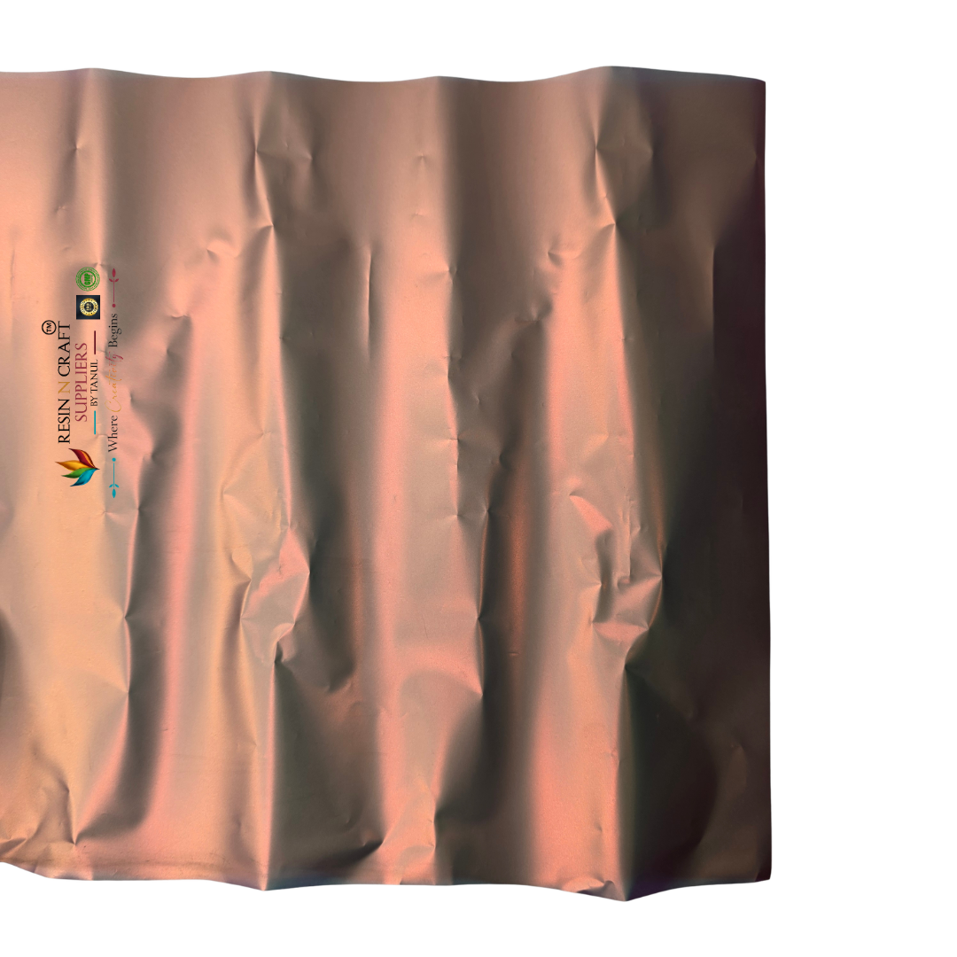 Peach Chrome Opal / Holographic Art Sheet – Royal Violet