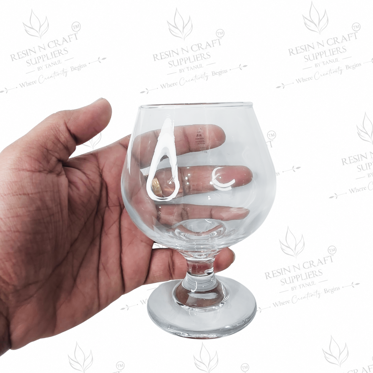 Classic Goblet Glass Candle Jar | Wine Glass Style Candle Container for Smoothie Candles, Hampers & Resin Art