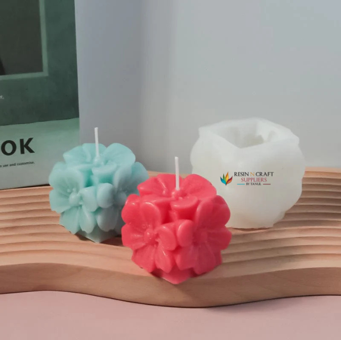Flower Cube Handmade Mould For Candle