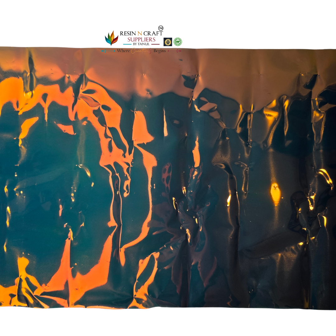 Peach Chrome Opal / Holographic Art Sheet – Royal Violet