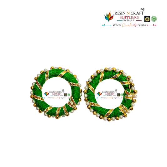 Traditional Pearl Ring (Green) Moti Pearl Ring