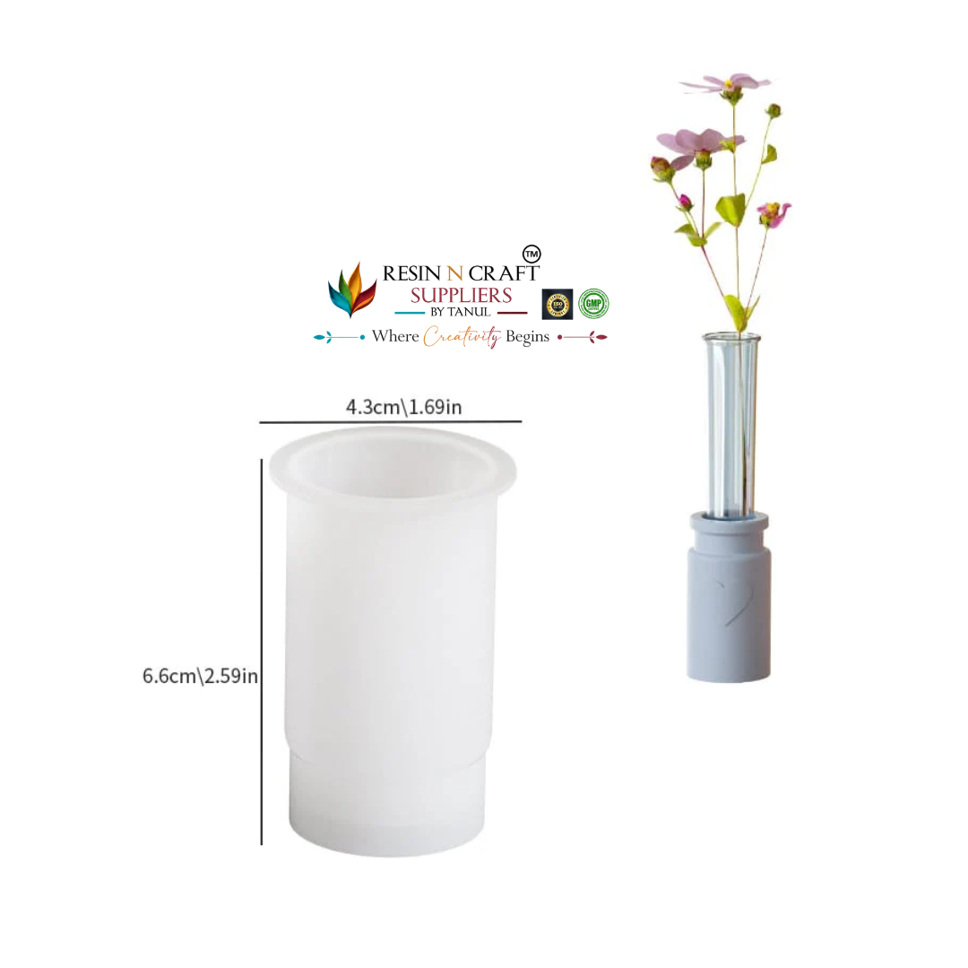 Unique Cylindrical Candle / Concrete Holder Mould (RSM1296M)