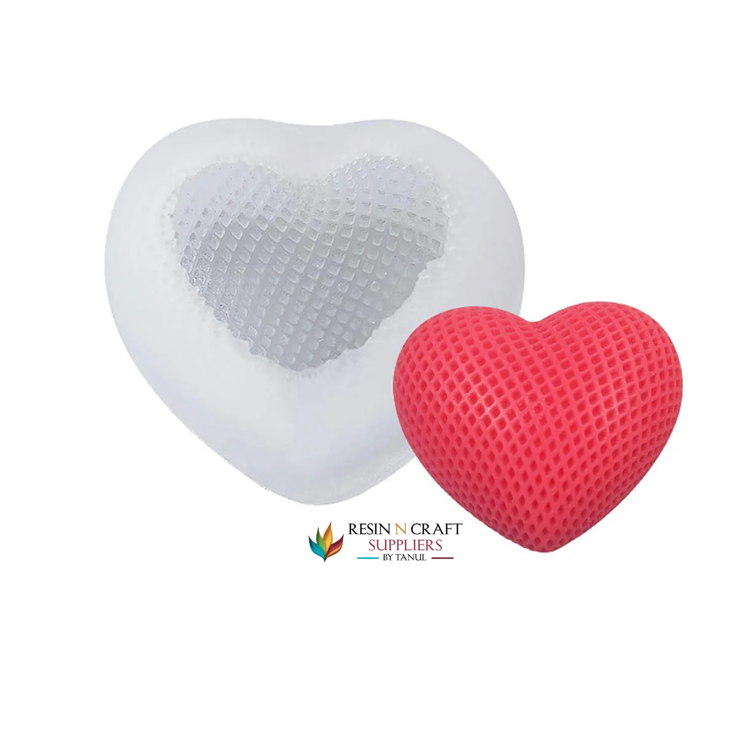 Heart Dots Mould For Candle & Soap RSSM163