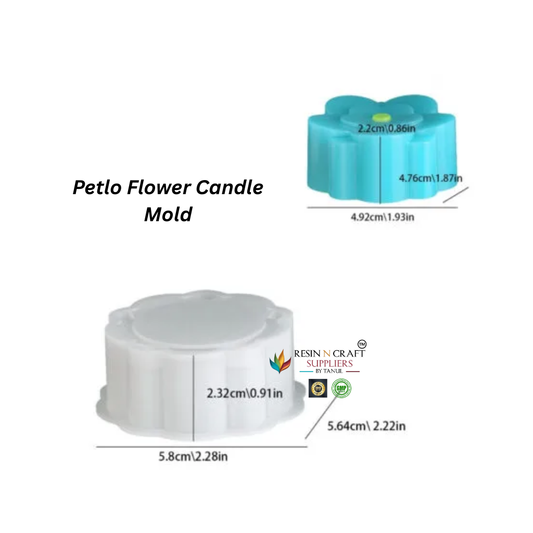Petlo Flower Candle Mold – Premium Floral Silicone Candle Mold RDI-RRM-0404M