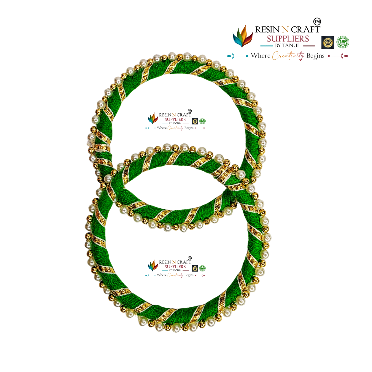 Traditional Pearl Ring (Green) Moti Pearl Ring